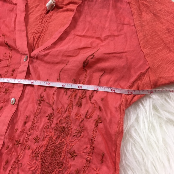 Tiny for ANTHRO Embroidered Button Down Blouse - Picture 5 of 7